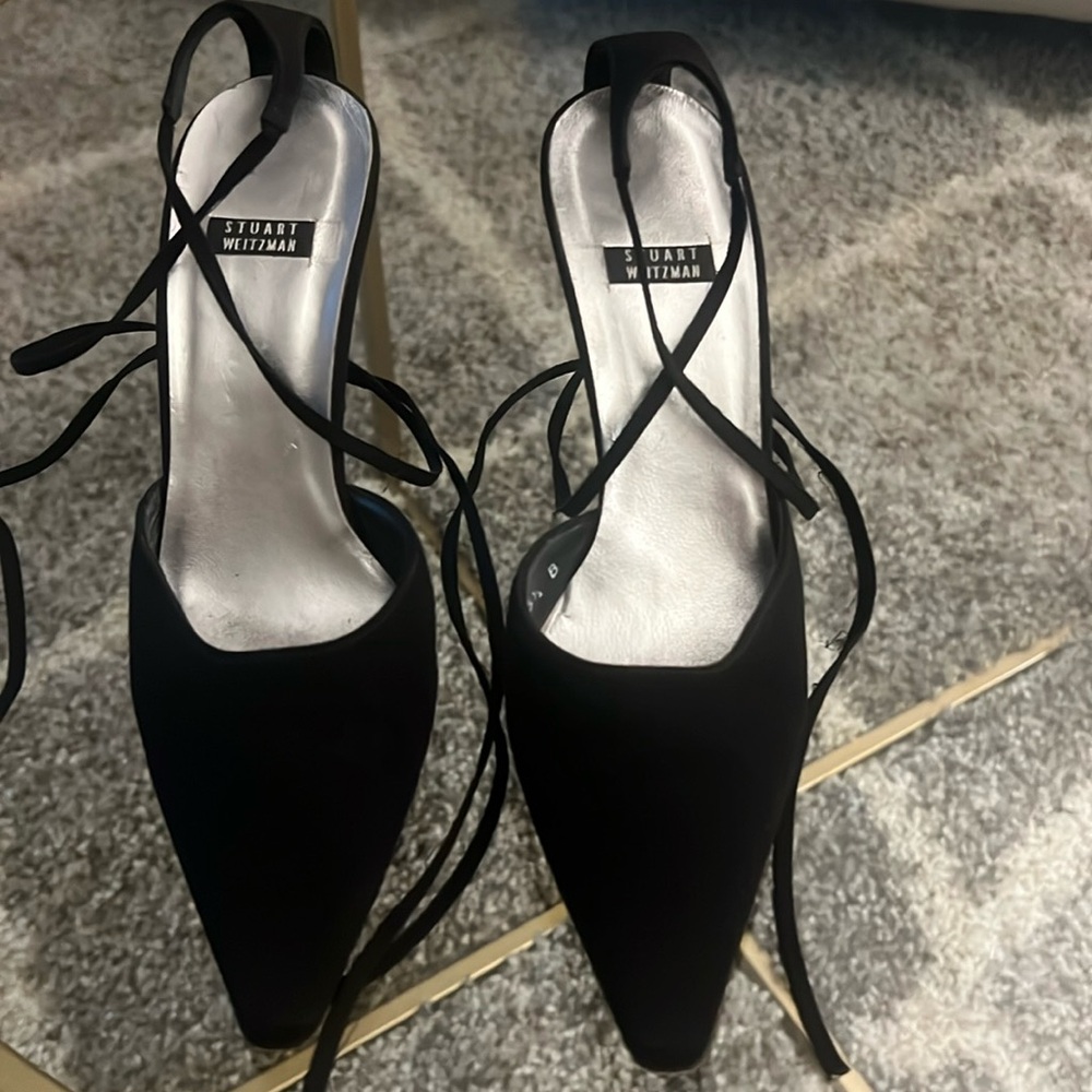 Vintage Stuart Weitzman fabric heels